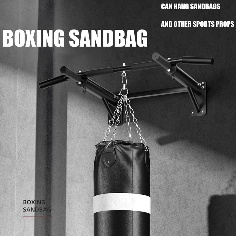 C-B02 Horizontal Bar On The Wall Pull Up Bar with Boxing Sandbag Use C-B02 Horizontal Bar On The Wall pull up bar used for hanging boxing sandbag