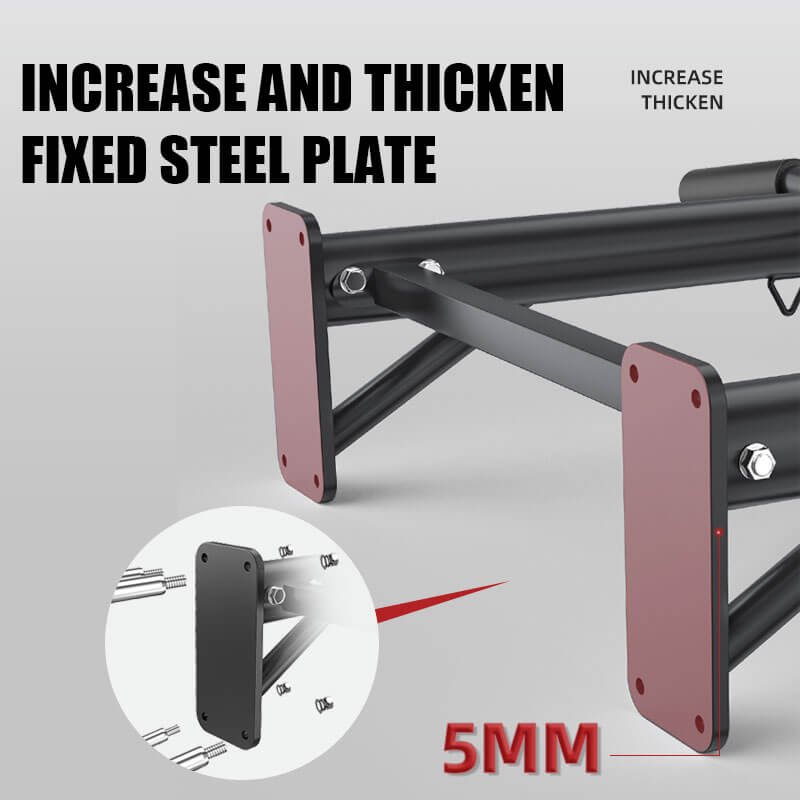 C-B02 Horizontal Bar On The Wall Thickened Wall Mount Steel Plate C-B02 Horizontal Bar On The Wall pull up bar with thickened wall mounting plate