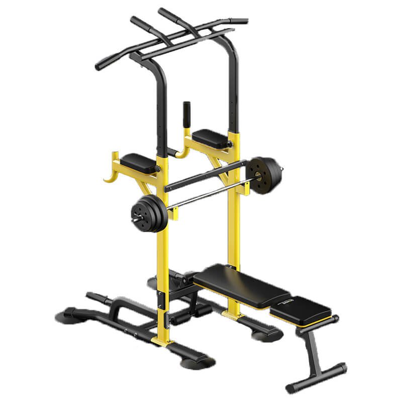 EX30-P Horizontal Bar commercial pull up bar with dip station and bench frame