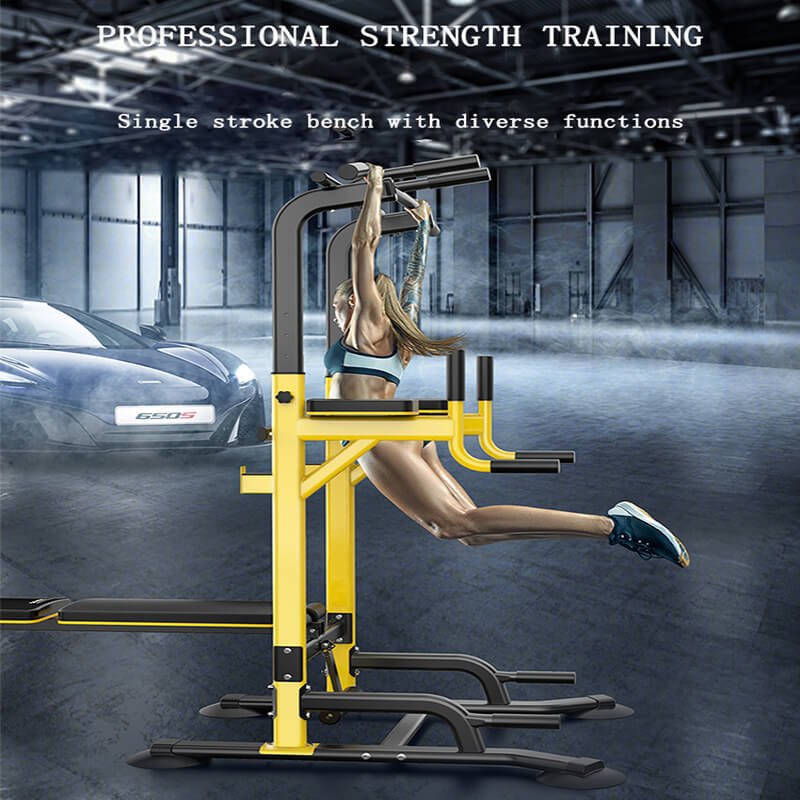 EX30-P Horizontal Bar Compact Pull Up Bar Gym Setup EX30-P Horizontal Bar pull up bar installed in compact training space