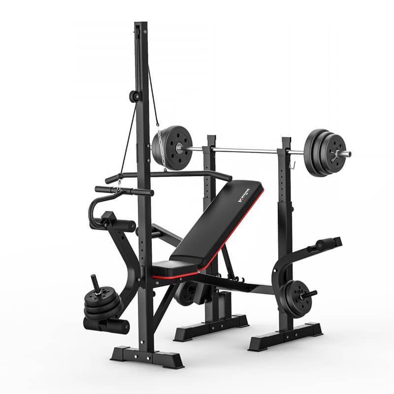 MK-001 High Pull Bar Weightlifting Bed with bench press and high pull structure