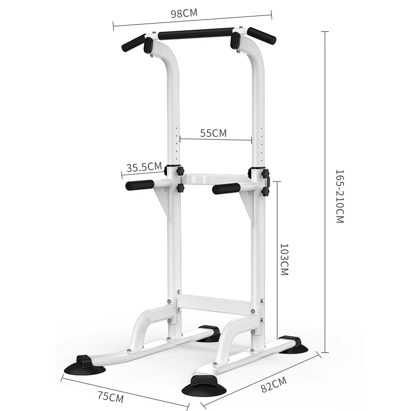 MK-4001F Horizontal Bar Dimensions and Frame Structure MK-4001F Horizontal Bar overall dimensions showing frame width depth and height range