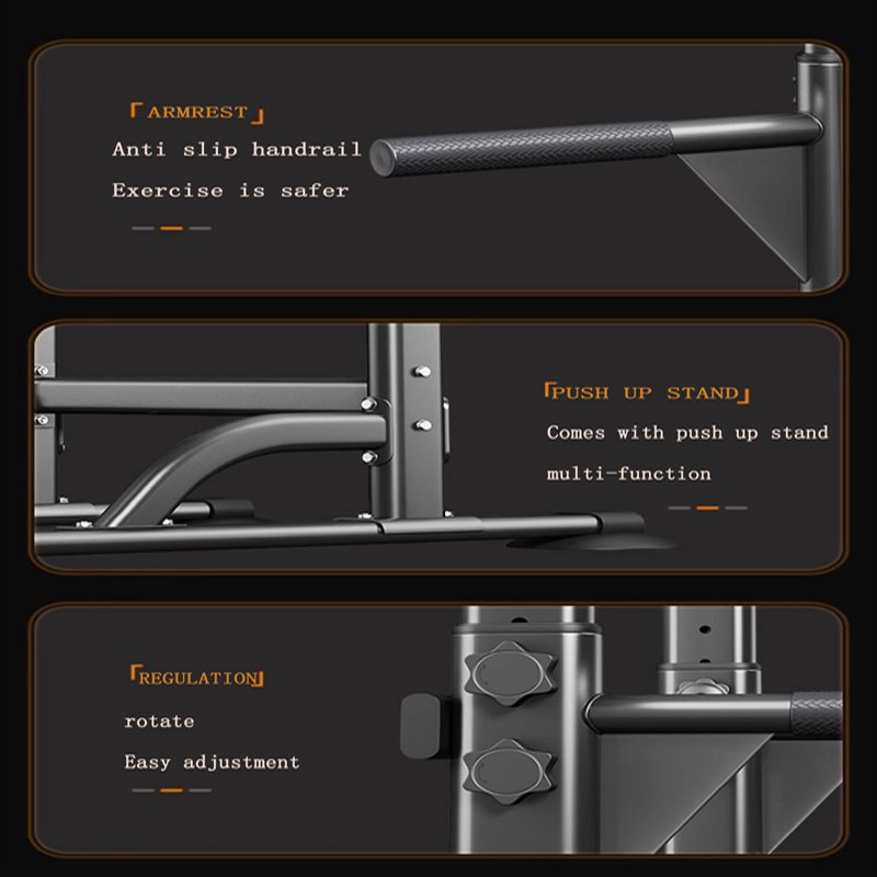 MK-4001F Horizontal Bar Grip Handles and Push Up Stand Detail MK-4001F Horizontal Bar anti slip handles push up stand and reinforced base