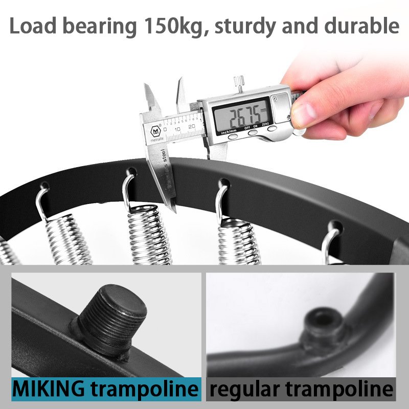 MK-6198 Trampoline Reinforced Spring and Load Bearing Structure Detail MK-6198 Trampoline reinforced springs and durable load bearing frame detail