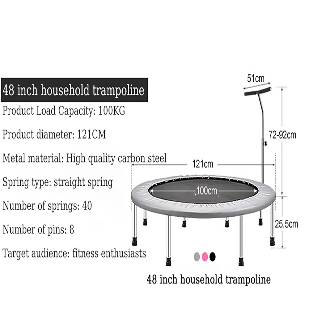 MK-6198 Trampoline Size Comparison and Configuration Options MK-6198 Trampoline comparison of different sizes and spring configurations