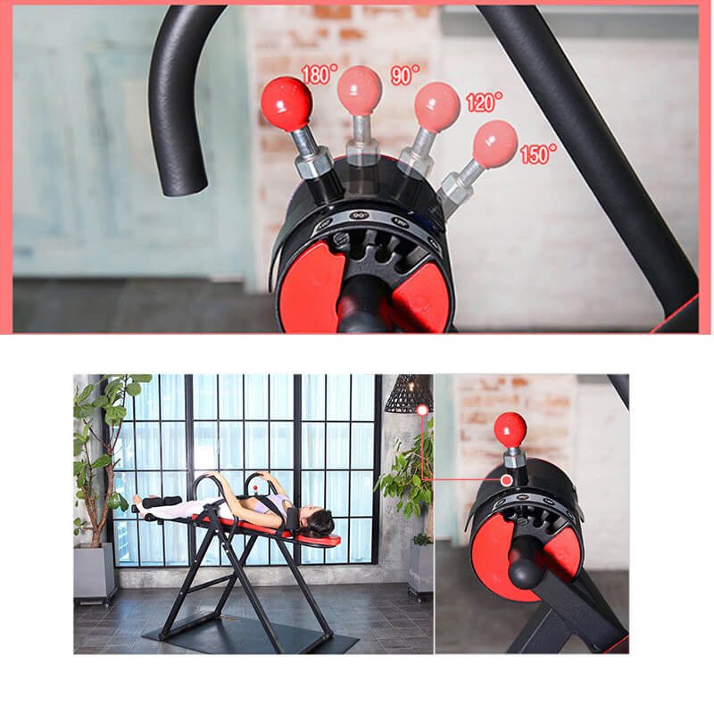 MK-T600 Handstand Machine multi angle adjustment system MK-T600 Handstand Machine angle adjustment knob with multiple inversion positions